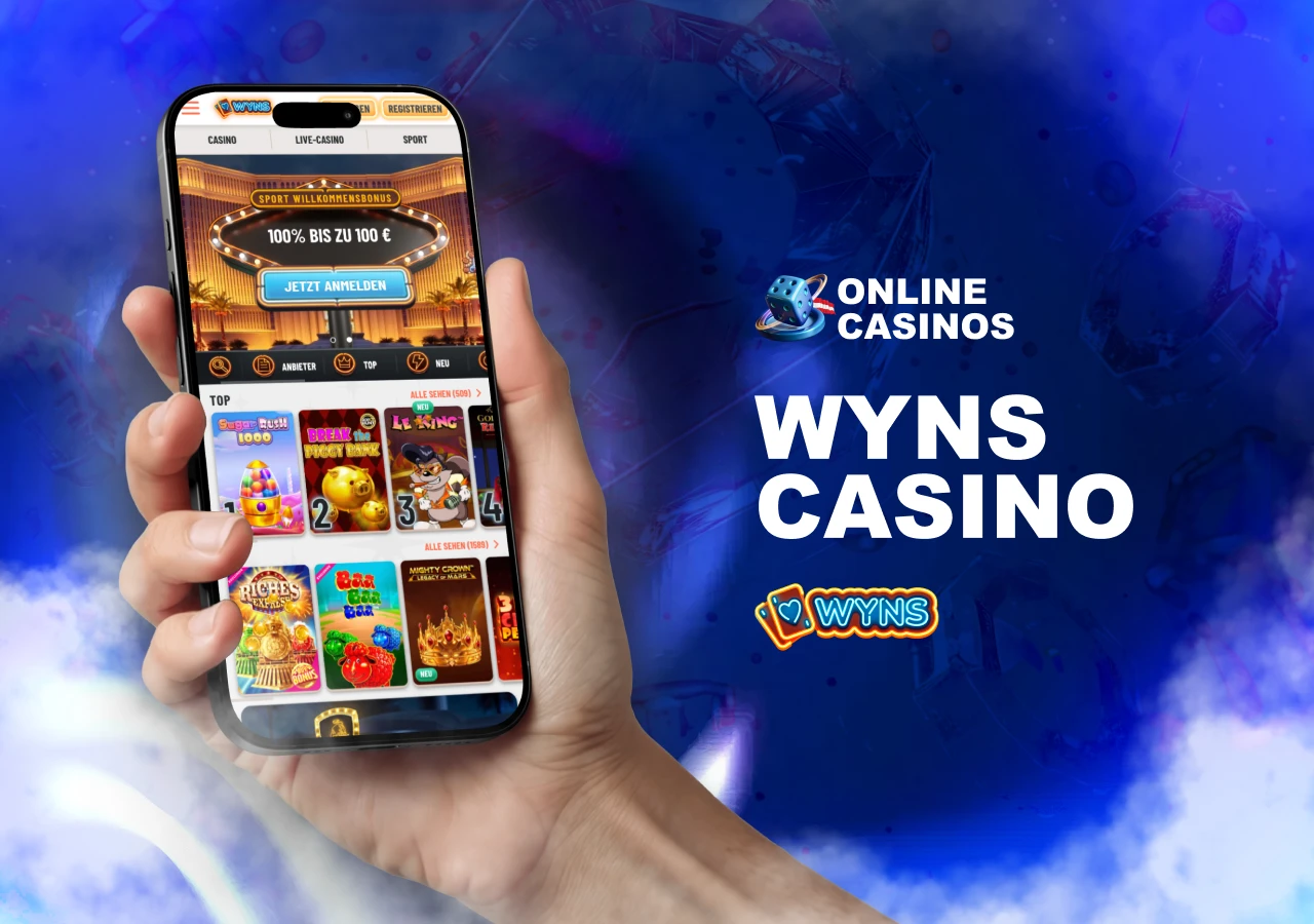 Analyse des Wyns Casinos mit Informationen zu Benutzerkomfort, Struktur der Plattform und verfügbaren Casino-Spielen